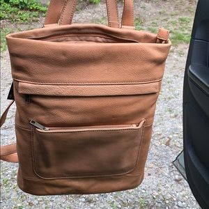 Aspen leather backpack